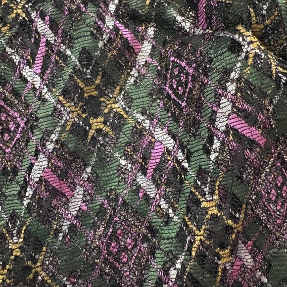 Savage X Fenty Multicolor Plaid Lace Lingerie Skirt Womens Size 1X - Picture 6 of 11